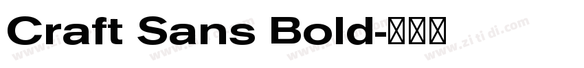 Craft Sans Bold字体转换
